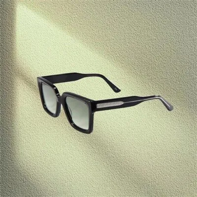 Cermin Mata Hitam Asetat Besar