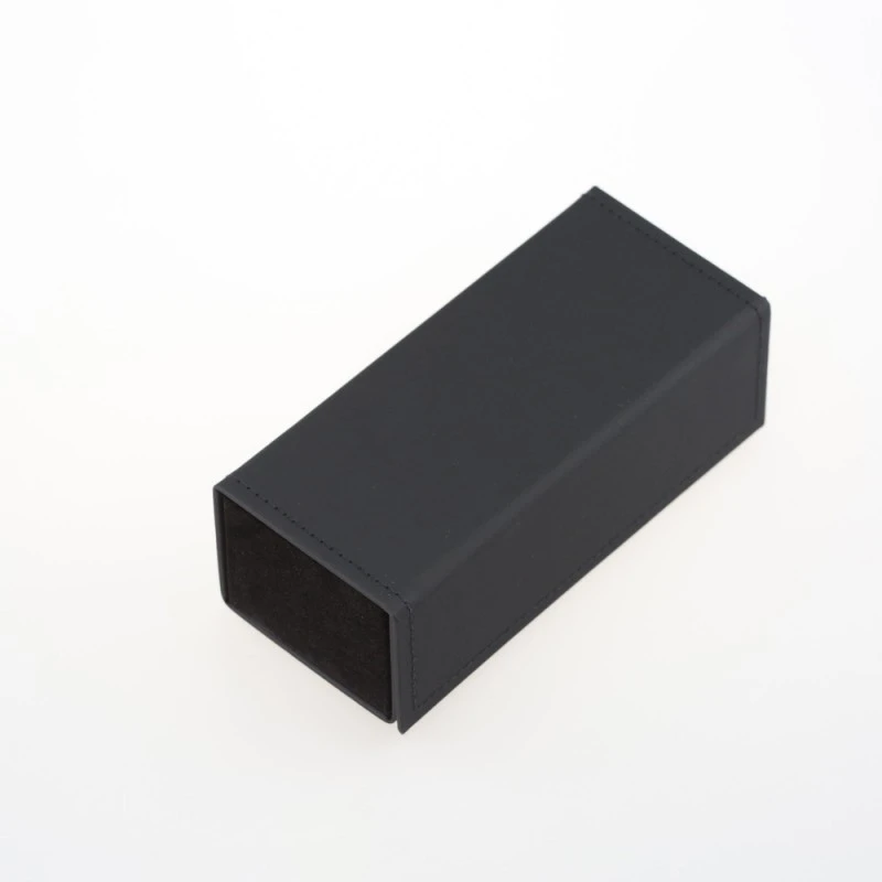 Black square sunglasses leather case